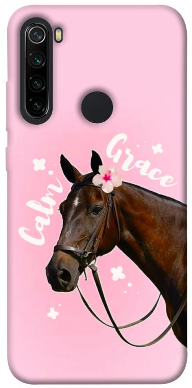 Чехол itsPrint Horse with flower для Xiaomi Redmi Note 8, животные, купить оптом с доставкой