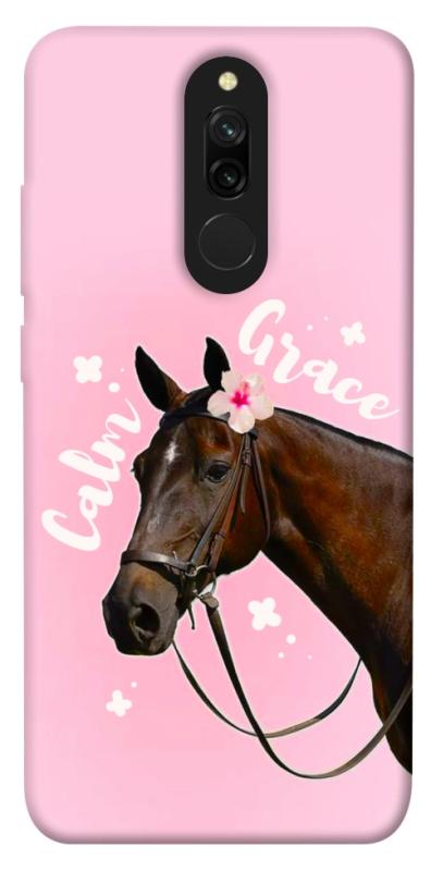 Чехол itsPrint Horse with flower для Xiaomi Redmi 8, животные, купить оптом с доставкой