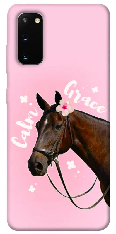 Чехол itsPrint Horse with flower для Samsung Galaxy S20, животные, купить оптом с доставкой