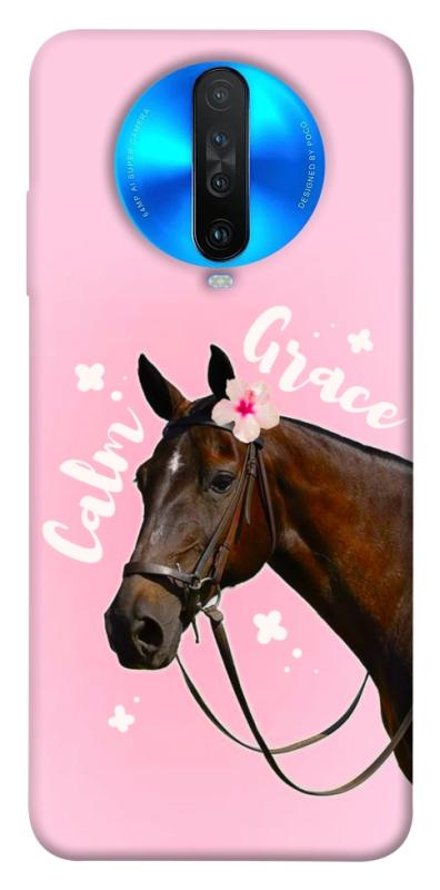 Чехол itsPrint Horse with flower для Xiaomi Redmi K30, животные, купить оптом с доставкой