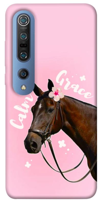 Чехол itsPrint Horse with flower для Xiaomi Mi 10 / Mi 10 Pro, животные, купить оптом с доставкой
