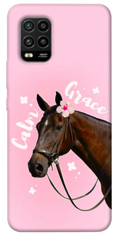 Чехол itsPrint Horse with flower для Xiaomi Mi 10 Lite, животные, купить оптом с доставкой