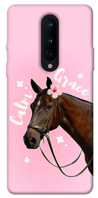 Чохол itsPrint Horse with flower для OnePlus 8, тварини, купити оптом з доставкою