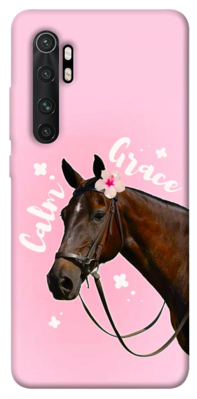 Чехол itsPrint Horse with flower для Xiaomi Mi Note 10 Lite, животные, купить оптом с доставкой