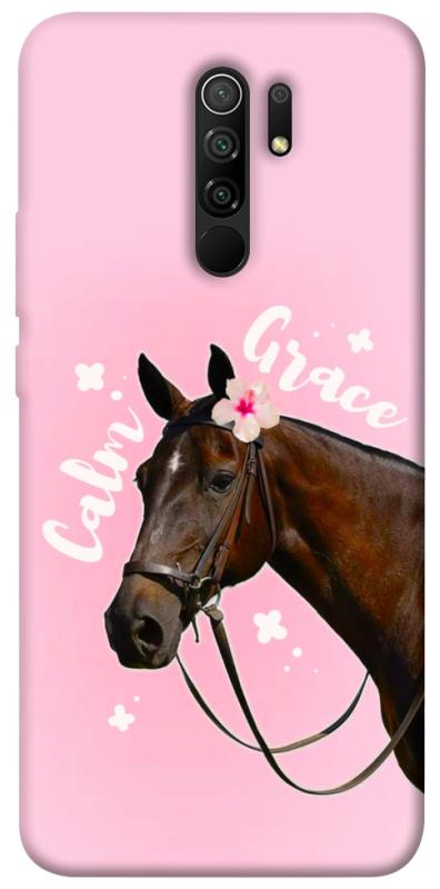 Чехол itsPrint Horse with flower для Xiaomi Redmi 9, животные, купить оптом с доставкой