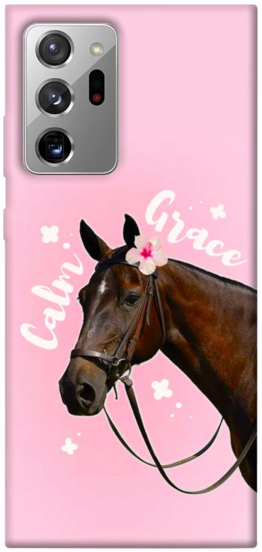 Чехол itsPrint Horse with flower для Samsung Galaxy Note 20 Ultra, животные, купить оптом с доставкой