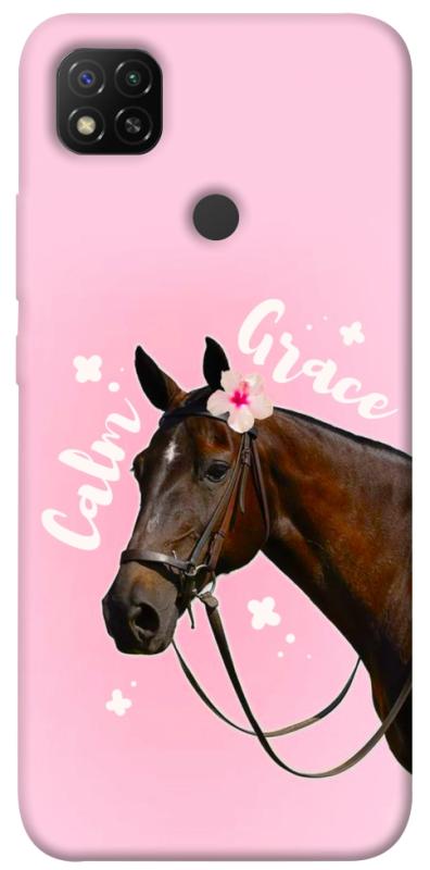 Чехол itsPrint Horse with flower для Xiaomi Redmi 9C, животные, купить оптом с доставкой