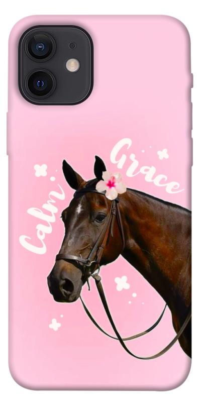 Чехол itsPrint Horse with flower для Apple iPhone 12 Pro (6.1"), животные, купить оптом с доставкой