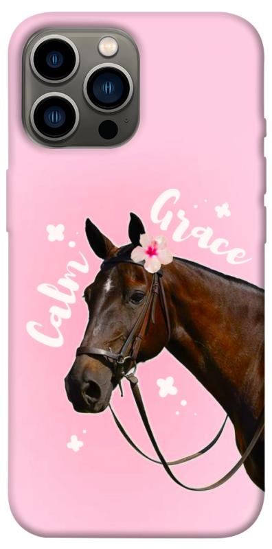 Чехол itsPrint Horse with flower для Apple iPhone 12 Pro Max (6.7"), животные, купить оптом с доставкой