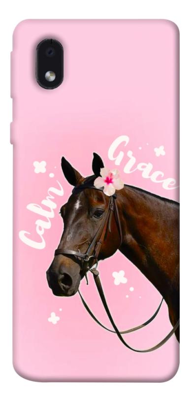 Чехол itsPrint Horse with flower для Samsung Galaxy M01 Core / A01 Core, животные, купить оптом с доставкой