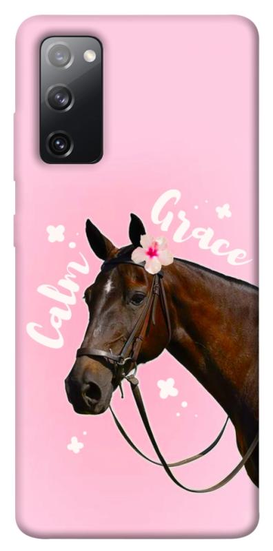 Чехол itsPrint Horse with flower для Samsung Galaxy S20 FE, животные, купить оптом с доставкой