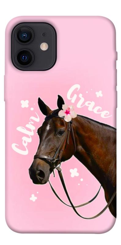 Чехол itsPrint Horse with flower для Apple iPhone 12 mini (5.4"), животные, купить оптом с доставкой