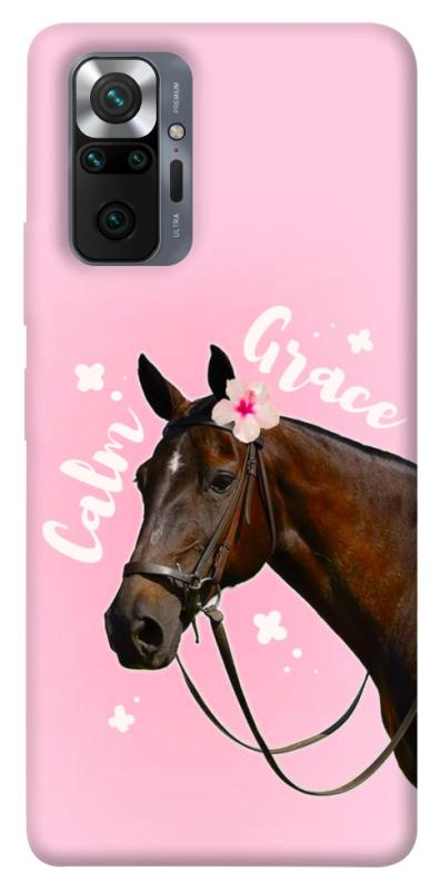 Чехол itsPrint Horse with flower для Xiaomi Redmi Note 10 Pro, животные, купить оптом с доставкой