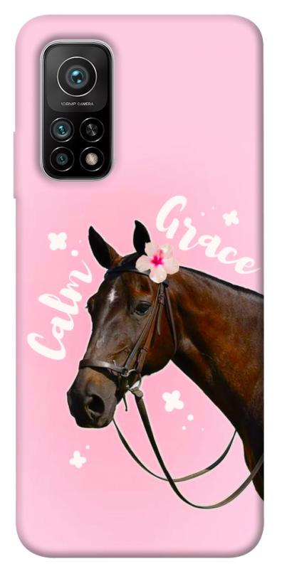 Чехол itsPrint Horse with flower для Xiaomi Mi 10T, животные, купить оптом с доставкой