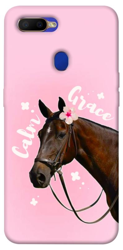 Чехол itsPrint Horse with flower для Oppo A5s / Oppo A12, животные, купить оптом с доставкой