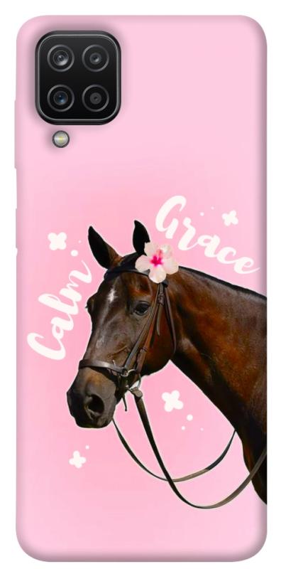 Чехол itsPrint Horse with flower для Samsung Galaxy A12, животные, купить оптом с доставкой