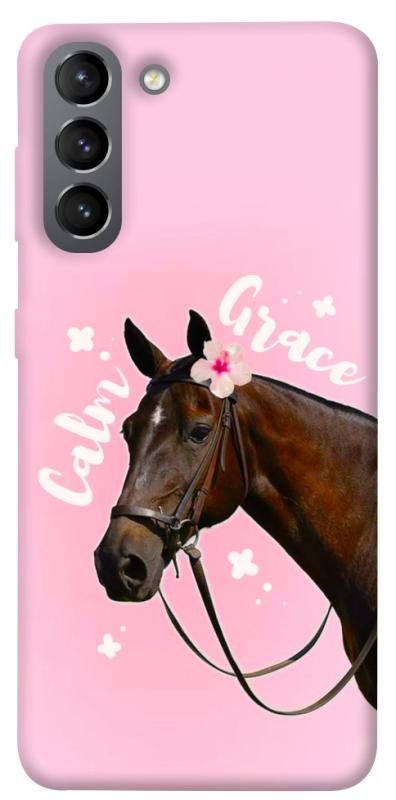 Чехол itsPrint Horse with flower для Samsung Galaxy S21, животные, купить оптом с доставкой