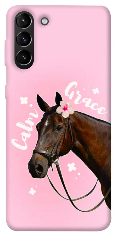 Чехол itsPrint Horse with flower для Samsung Galaxy S21+, животные, купить оптом с доставкой