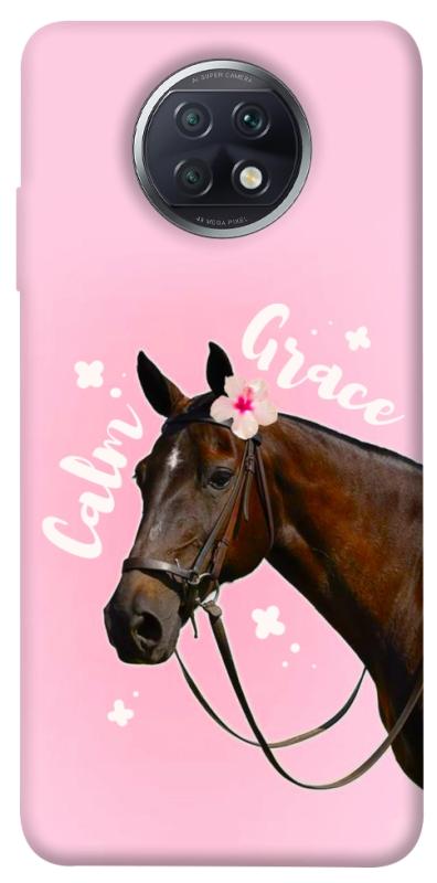 Чехол itsPrint Horse with flower для Xiaomi Redmi Note 9 5G / Note 9T, животные, купить оптом с доставкой