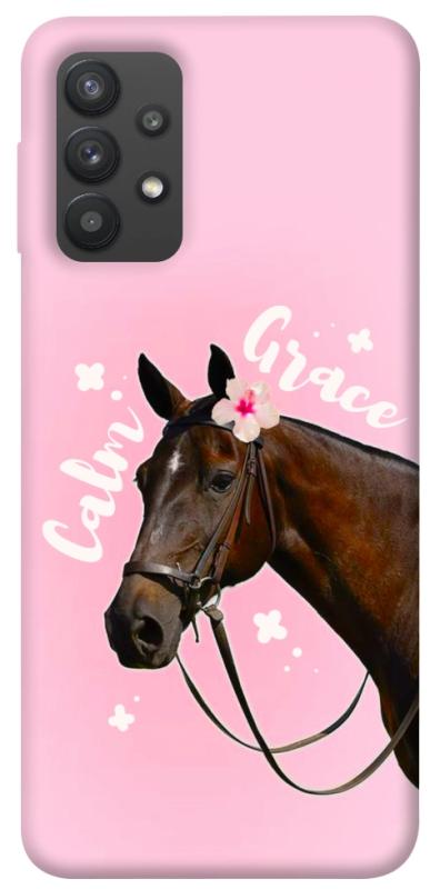 Чохол itsPrint Horse with flower для Samsung Galaxy A32 (A325F) 4G, тварини, купити оптом з доставкою