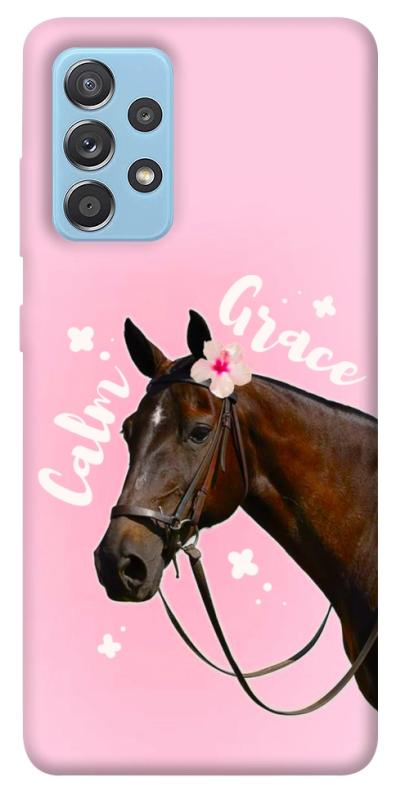 Чехол itsPrint Horse with flower для Samsung Galaxy A52 4G / A52 5G, животные, купить оптом с доставкой