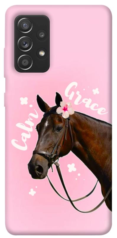 Чохол itsPrint Horse with flower для Samsung Galaxy A72 4G / A72 5G, тварини, купити оптом з доставкою