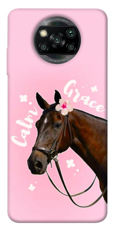 Чехол itsPrint Horse with flower для Xiaomi Poco X3 NFC / Poco X3 Pro, животные, купить оптом с доставкой