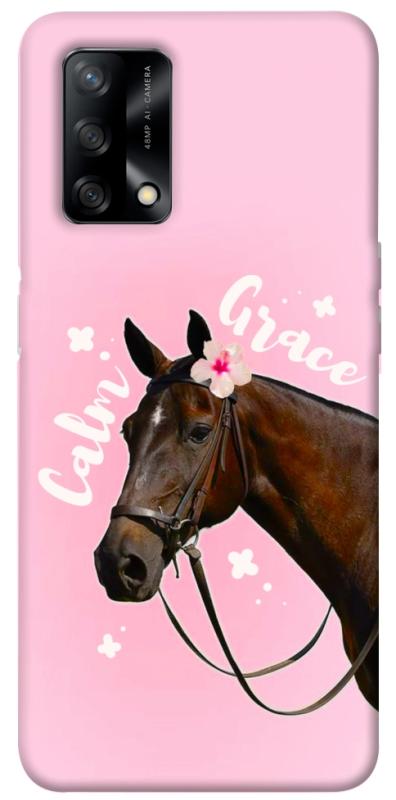 Чехол itsPrint Horse with flower для Oppo A74 4G, животные, купить оптом с доставкой