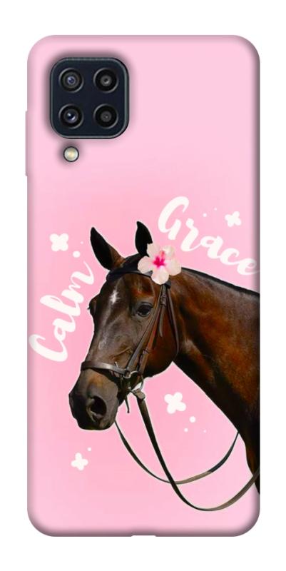 Чехол itsPrint Horse with flower для Samsung Galaxy M32, животные, купить оптом с доставкой