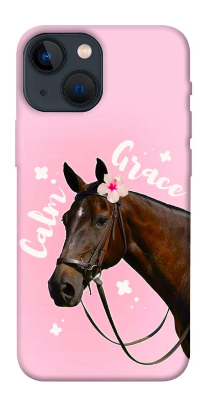 Чехол itsPrint Horse with flower для Apple iPhone 13 mini (5.4"), животные, купить оптом с доставкой