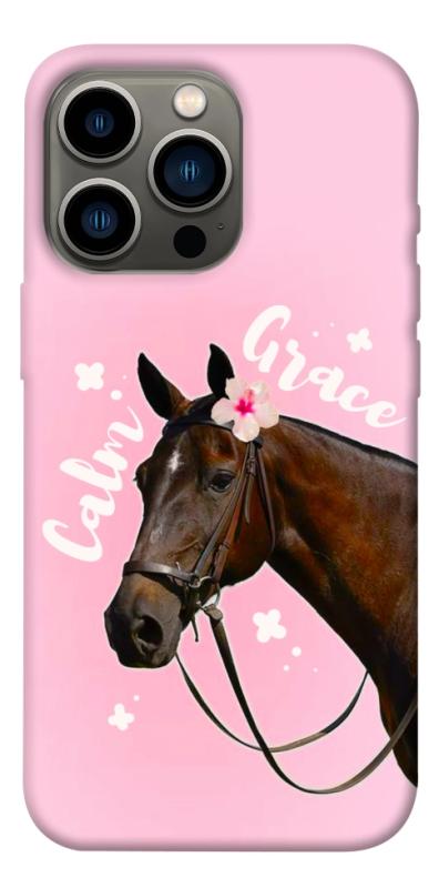 Чехол itsPrint Horse with flower для Apple iPhone 13 Pro (6.1"), животные, купить оптом с доставкой