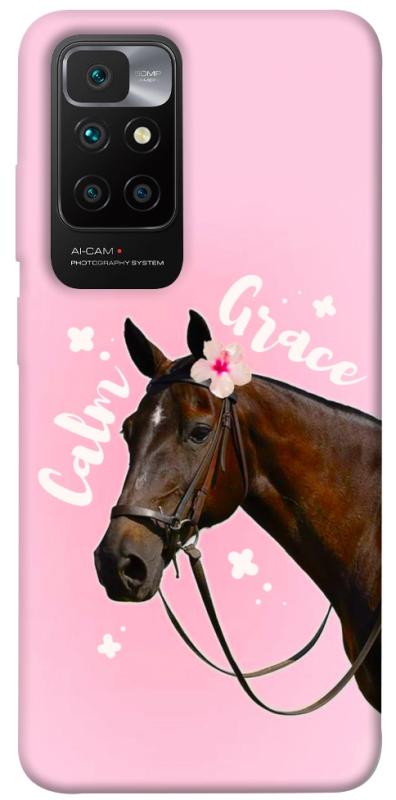 Чехол itsPrint Horse with flower для Xiaomi Redmi 10, животные, купить оптом с доставкой