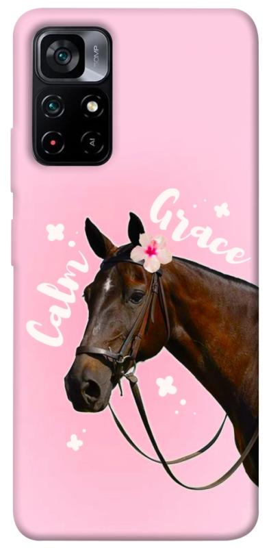 Чехол itsPrint Horse with flower для Xiaomi Poco M4 Pro 5G, животные, купить оптом с доставкой