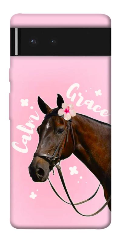 Чехол itsPrint Horse with flower для Google Pixel 6, животные, купить оптом с доставкой