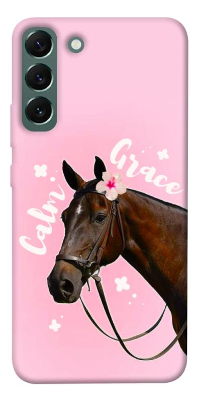 Чехол itsPrint Horse with flower для Samsung Galaxy S22+, животные, купить оптом с доставкой