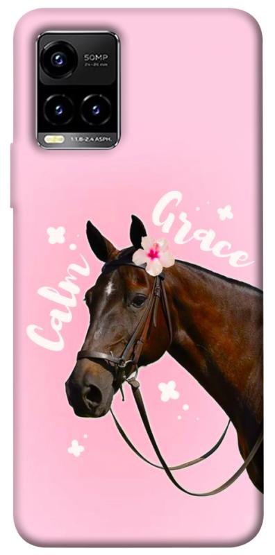 Чехол itsPrint Horse with flower для Vivo Y21 / Y33s, животные, купить оптом с доставкой