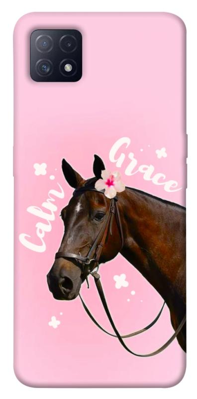 Чехол itsPrint Horse with flower для Oppo A72 5G / A73 5G, животные, купить оптом с доставкой