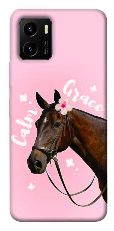 Чехол itsPrint Horse with flower для Vivo Y15s, животные, купить оптом с доставкой