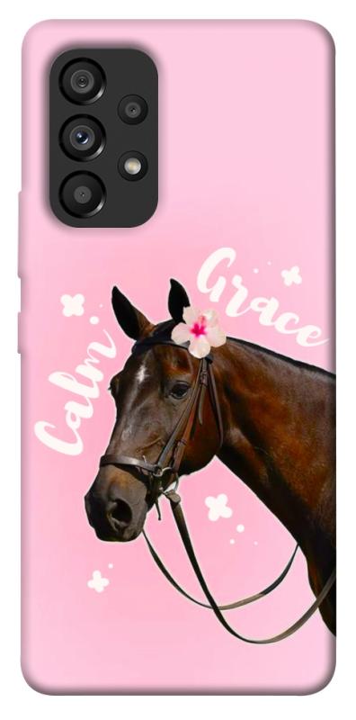Чехол itsPrint Horse with flower для Samsung Galaxy A53 5G, животные, купить оптом с доставкой