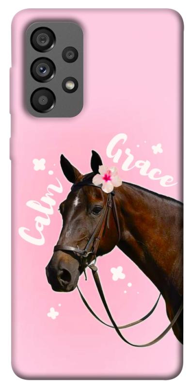 Чехол itsPrint Horse with flower для Samsung Galaxy A73 5G, животные, купить оптом с доставкой