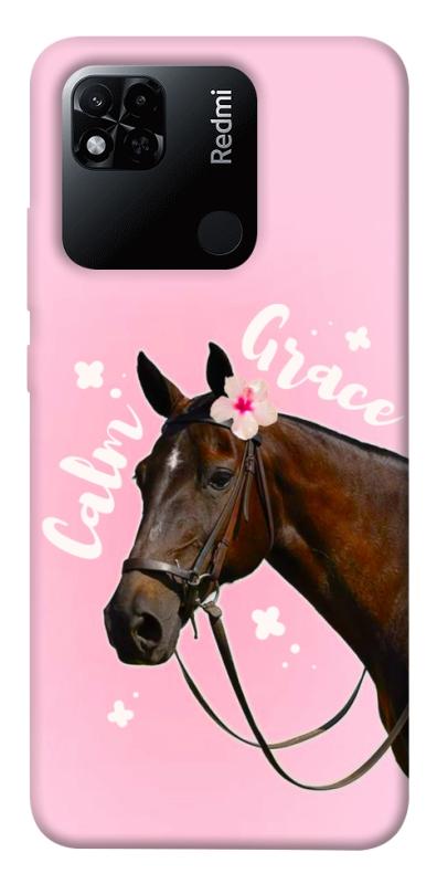 Чехол itsPrint Horse with flower для Xiaomi Redmi 10A, животные, купить оптом с доставкой