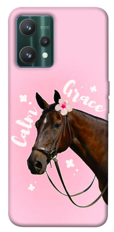 Чехол itsPrint Horse with flower для Realme 9 Pro, животные, купить оптом с доставкой