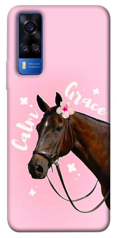 Чехол itsPrint Horse with flower для Vivo Y51a, животные, купить оптом с доставкой