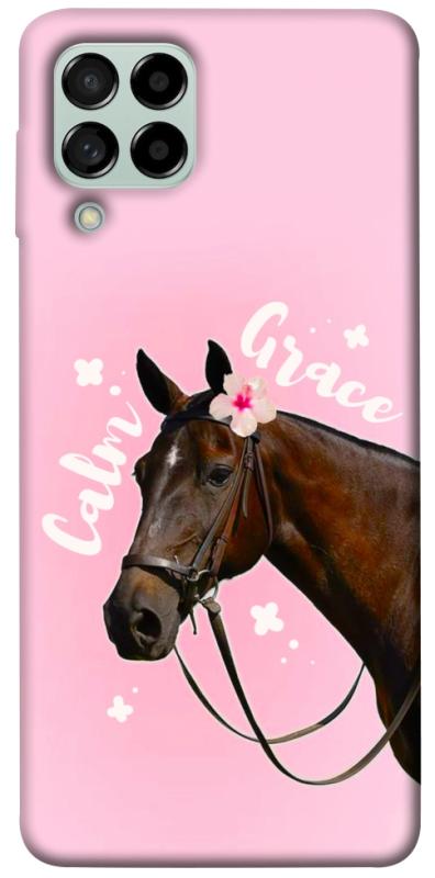 Чехол itsPrint Horse with flower для Samsung Galaxy M53 5G, животные, купить оптом с доставкой