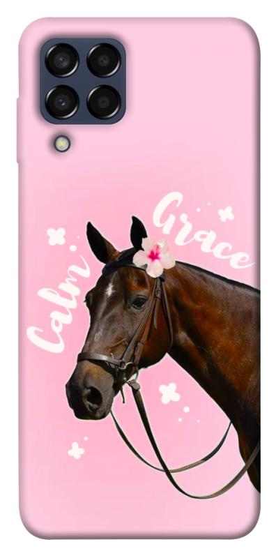 Чехол itsPrint Horse with flower для Samsung Galaxy M33 5G, животные, купить оптом с доставкой