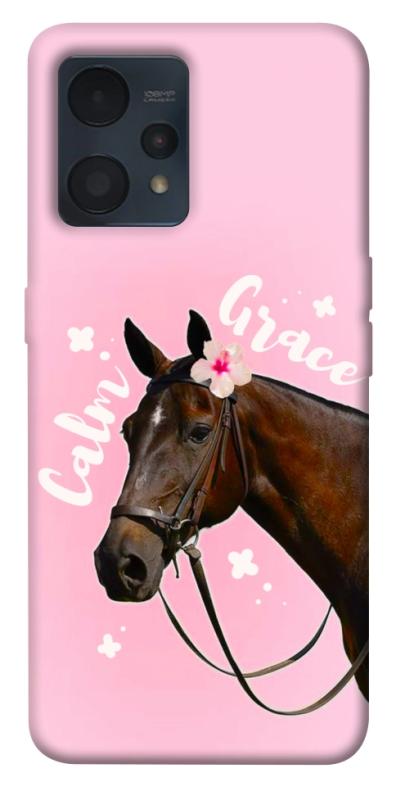 Чехол itsPrint Horse with flower для Realme 9 4G / 9 Pro+, животные, купить оптом с доставкой