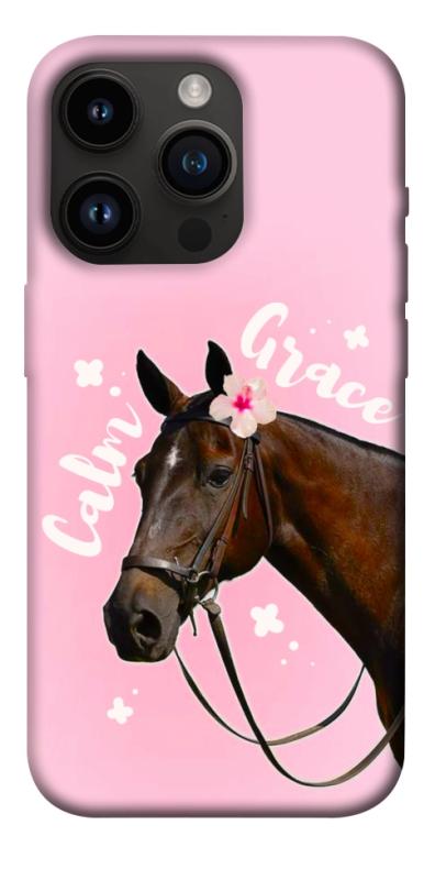 Чехол itsPrint Horse with flower для Apple iPhone 14 Pro (6.1"), животные, купить оптом с доставкой