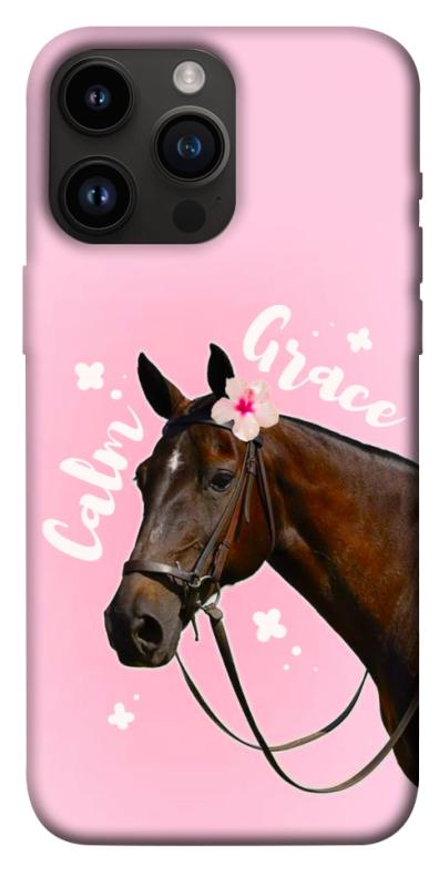 Чехол itsPrint Horse with flower для Apple iPhone 14 Pro Max (6.7"), животные, купить оптом с доставкой