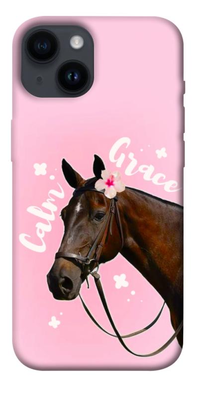 Чехол itsPrint Horse with flower для Apple iPhone 14 (6.1"), животные, купить оптом с доставкой