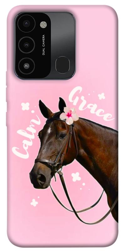 Чехол itsPrint Horse with flower для TECNO Spark 8C, животные, купить оптом с доставкой